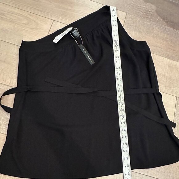 Chicos Black One-Shoulder Wrap Top Size 2 Womens NEW US LARGE 12 - Picture 2 of 7